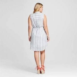 Ava & Viv Dresses - Ava & Viv Women's Plus Size Sleeveless Shirtdress Ava & Viv Dresses - Ava & Viv Women's Plus Size Sleeveless Shirtdress
